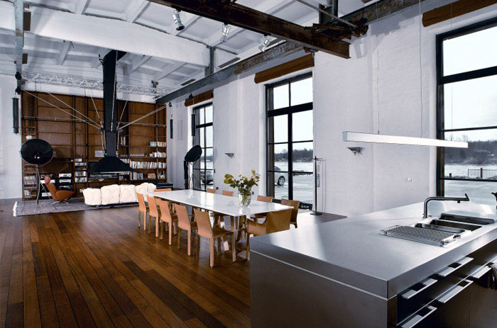 metallic kitchen