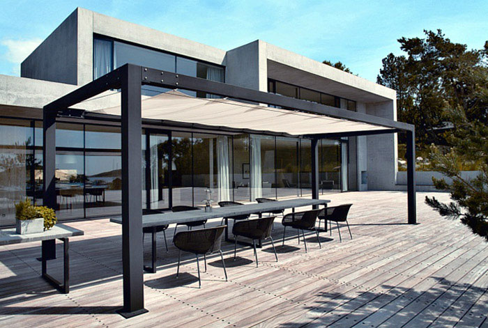 modern house metal frame