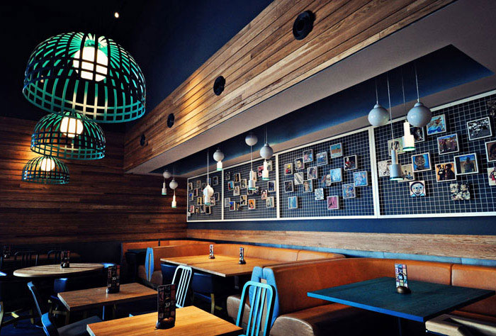 restaurant style concept wood interior decor