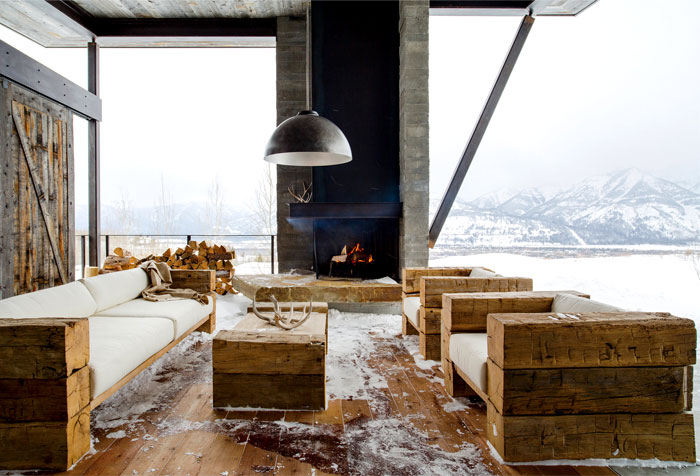 front-deck-snowing-mountain-view