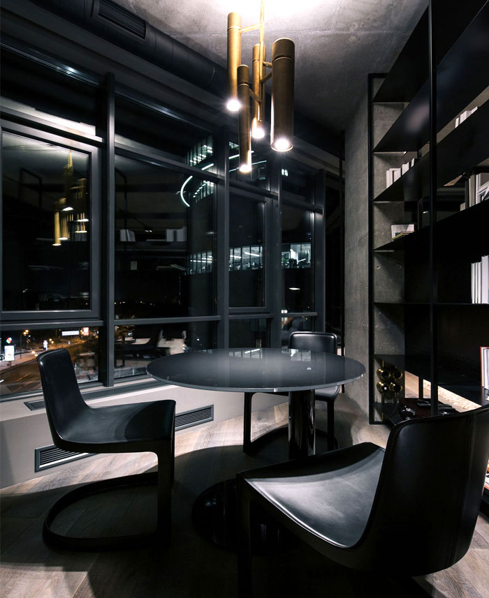 trendy dark bachelor apartment 26