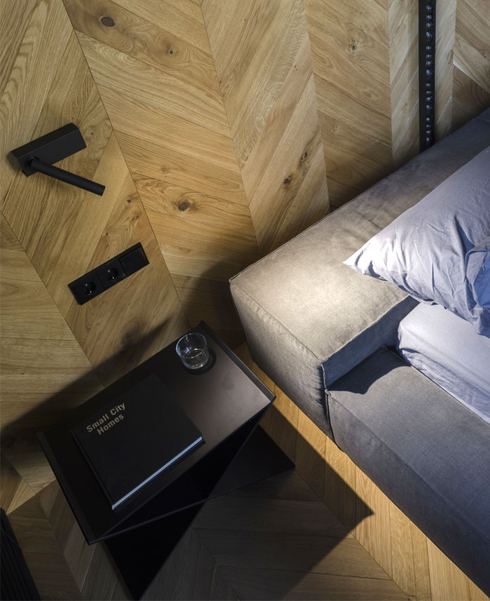 black stylistic masculine apartment line architects 11