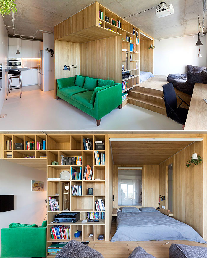 clever design ideas for small city apartments use space behind sofa