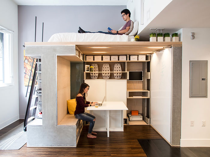 very small studio apartments