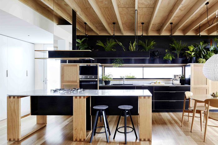 Open Concept Kitchen and Living Room - 55 Designs & Ideas black white colour palette kitchen open concept
