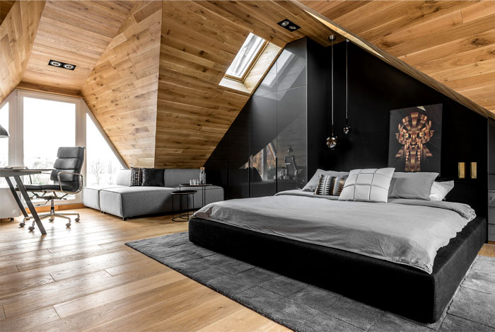 80 Men's Bedroom Ideas – A List of the Best Masculine Bedrooms bedroom studio raca architekci home office