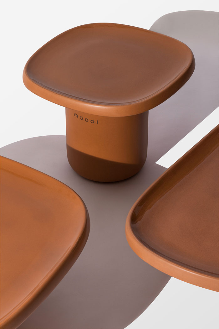 Terracotta side deals table
