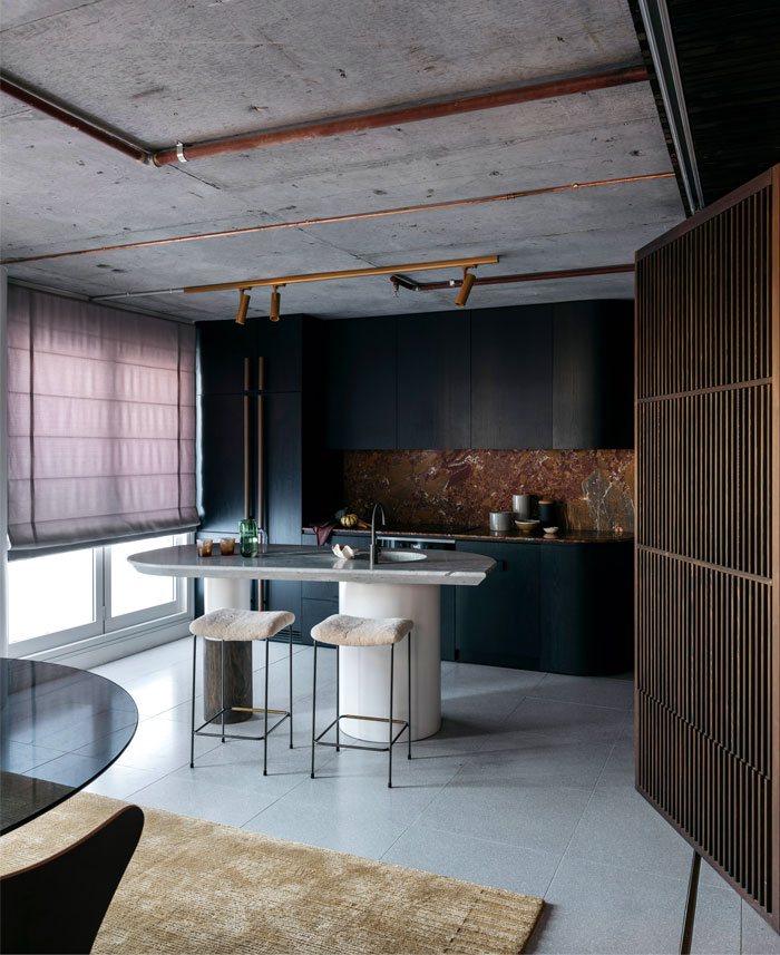 apartment sydney amber road dark tones 17