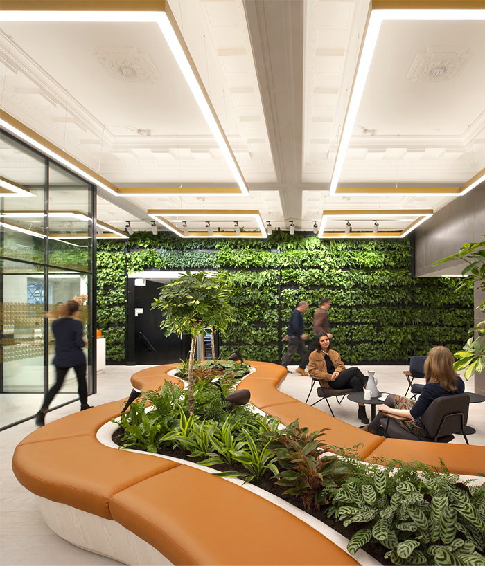 greenery office design one heddon street 8