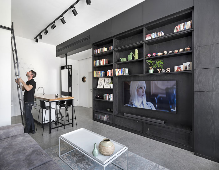 80 Modern TV Wall Decor Ideas tv feature wall with storage 3