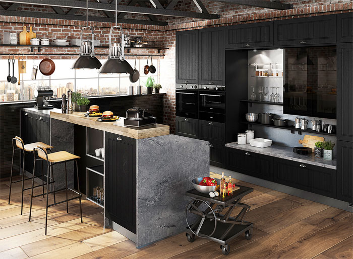 80 Black Kitchen Cabinets – The Most Creative Designs & Ideas - InteriorZine