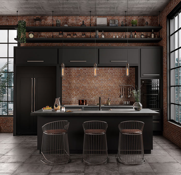 80 Black Kitchen Cabinets The Most Creative Designs Ideas Interiorzine