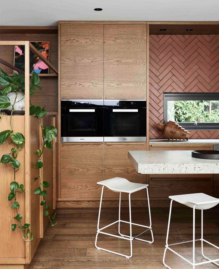 65 Adorable Mid Century Modern Kitchen Ideas mid century modern kitchen ceramic tiles 2