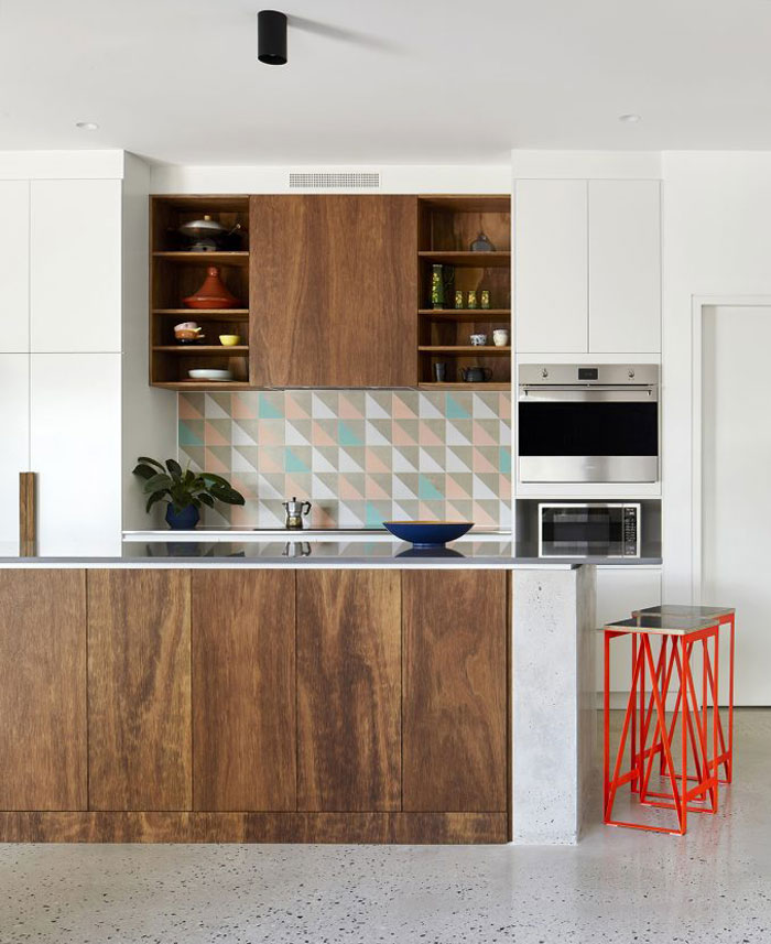 65 Adorable Mid Century Modern Kitchen Ideas mid century modern kitchen ceramic tiles 6