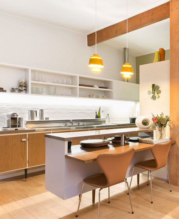 Mid century modern discount kitchen lighting