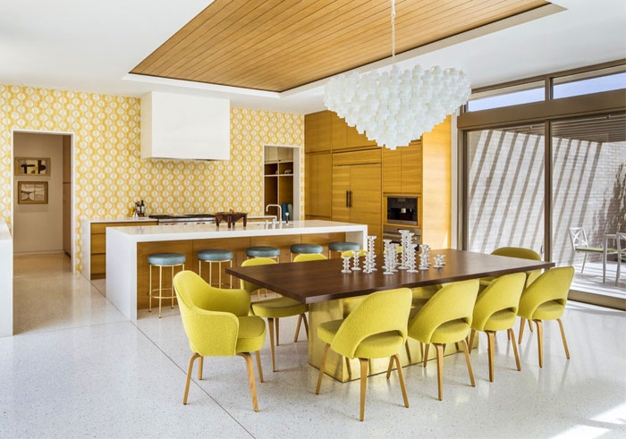 65 Adorable Mid Century Modern Kitchen Ideas mid century modern kitchen lighting 4